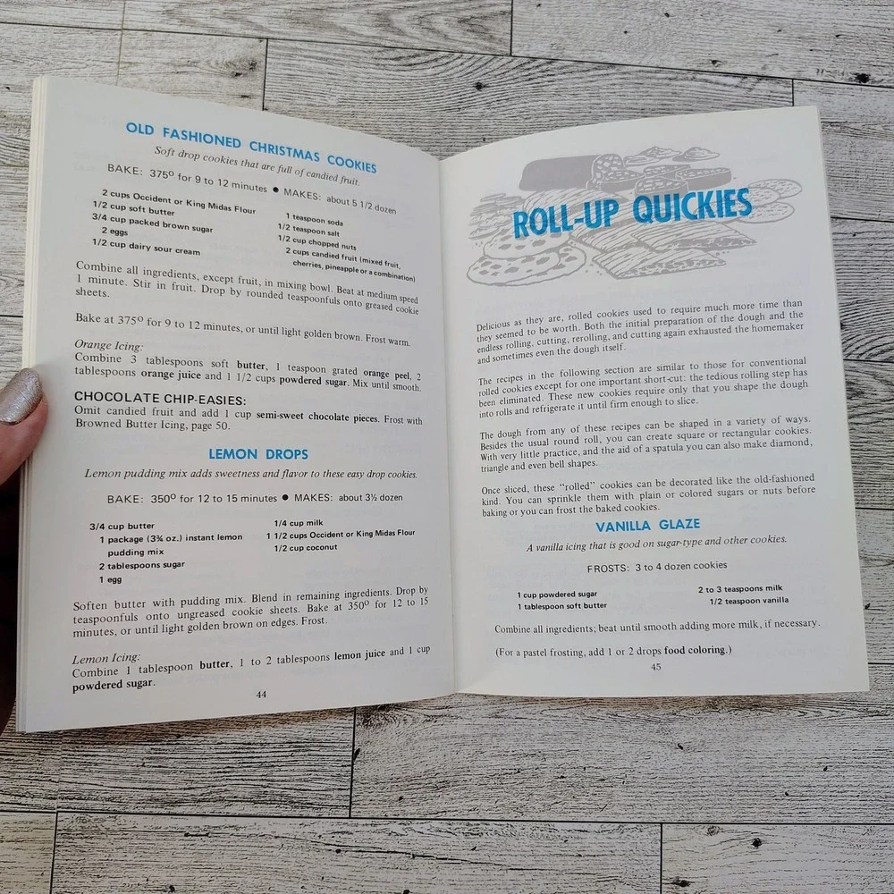 Occident King Midas Quick-As-A-Mix‎ Vtg 1960s Cookbook Booklet Recipes VERY GOOD